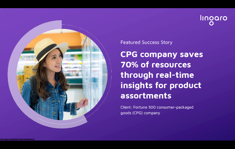 CPG Company Saves 70% of Resources Through Real-Time Insights for Product Assortments