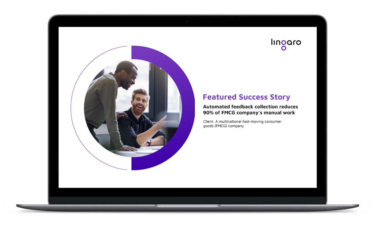 Automated feedback collection reduces 90% of FMCG company’s manual work