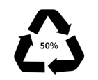 Percentage of recycled content (ISO 14021:2016)