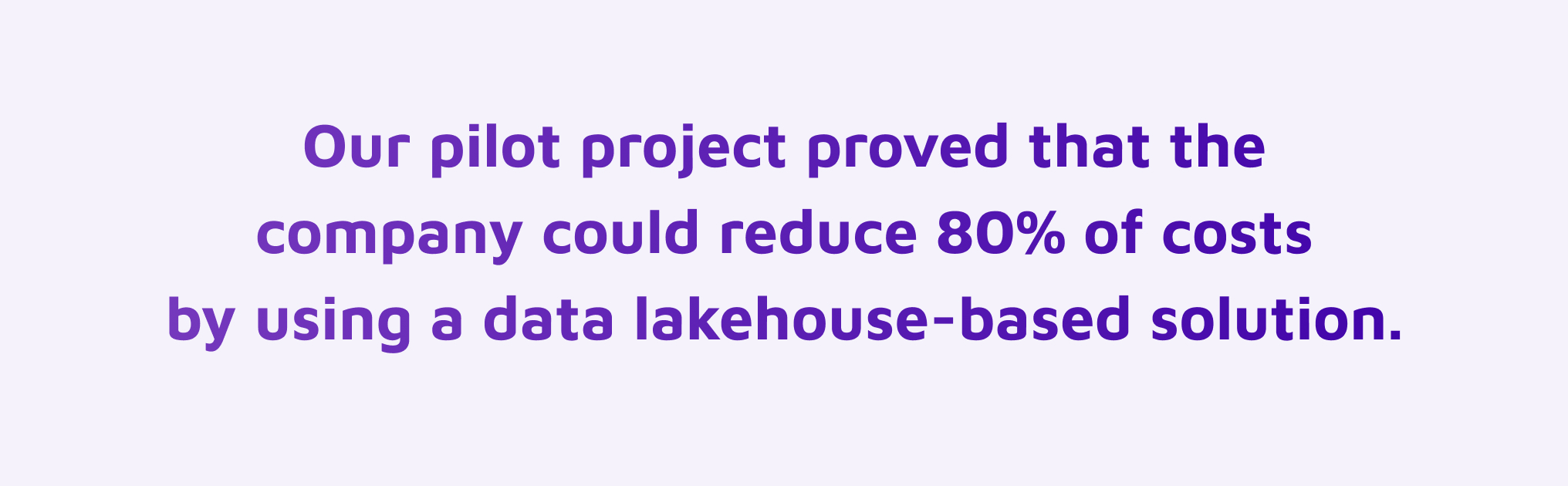 data lakehouse-based solution