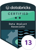 Databricks Data Analyst Associate certification badge