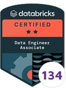 Databricks Data Engineer Associate certification badge