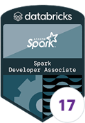 Databricks Spark Developer Associate certification badge